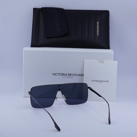 Victoria Beckham VB238S 041 Shield Sunglasses – Gunmetal/Blue - Picture 6 of 10